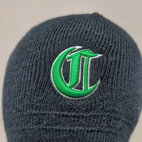 Pacific Headwear Men's Knit Beanie Hat Cap Black Emboidered C Logo - Picture 4 of 12
